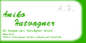 aniko hutvagner business card