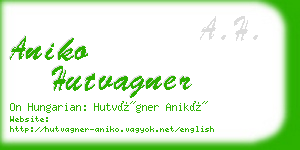 aniko hutvagner business card